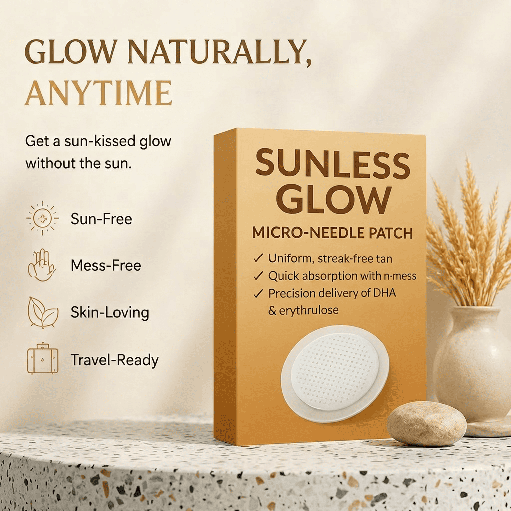 Newyuo®🤎 Sunless Glow Micro-Needle Tanning Patch⚡ No Sun, No Streaks, Just a Natural Tan Glow 🌞