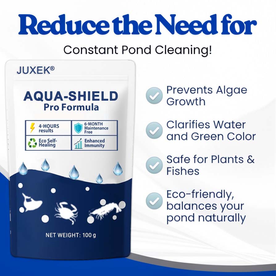 Crystal Clear in 24 Hours! | Juxek® ✨Aqua-Shield Pro Formula-From Green to Clean Overnight!