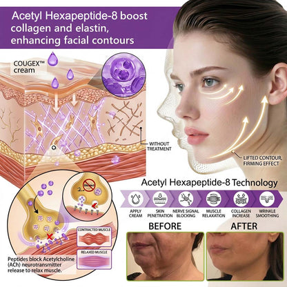 COUGEX™ Acetyl Hexapeptide-8 & Retinol Avansert Anti-Rynke Løftkrem (🔥Siste 3 timer, 60% RABATT Øyegel for mørke ringer og rynker)