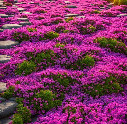 Creeping Thyme Seeds for Four Seasons✨Create Your Perfect Lawn Here🌼Tread On Me Evergreen Groundcover Collection
